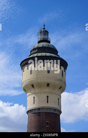 Torre dell'acqua del birrificio Pilsner Urquell Plzensky Prazdroj a Plzen, Repubblica Ceca Foto Stock