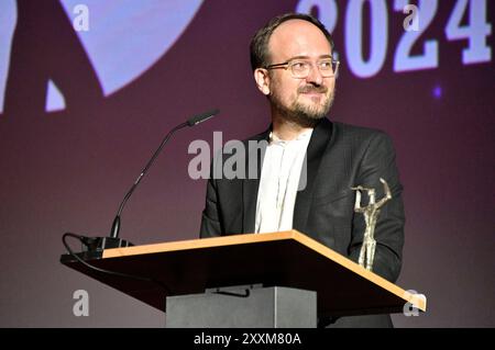 Radek Wegrzyn bei der 66. Verleihung vom Ernst-Lubitsch-Preis 2024 im Zoo Palast. Berlino, 25.08.2024 *** Radek Wegrzyn alla cerimonia di premiazione 66 del Premio Ernst Lubitsch 2024 allo Zoo Palast di Berlino, 25 08 2024 foto:Xn.xKubelkax/xFuturexImagex lubitsch preis2024 0071 Foto Stock