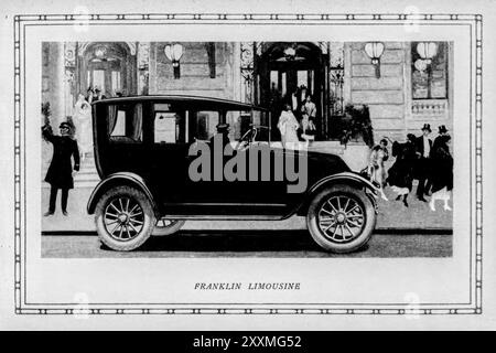 Limousine Franklin. The Franklin CAR, pubblicità promozionale per la Franklin Automobile Company, Syracuse, New York, 1917 Foto Stock