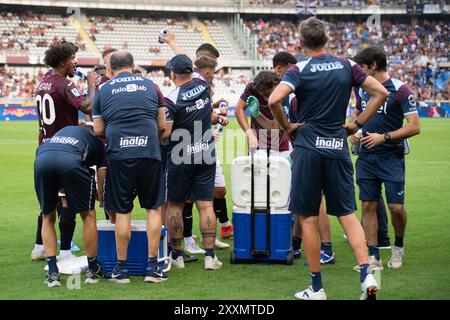 Torino, Italia. 25 agosto 2024. Durante la partita di calcio di serie A tra Torino e Atalanta allo Stadio Olimpico grande Torino di Torino - domenica 25 agosto 2024. Sport - calcio . (Foto di Matteo Arnoul/Lapresse) credito: LaPresse/Alamy Live News Foto Stock