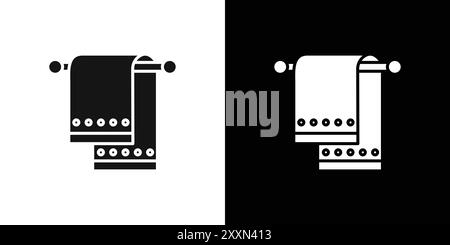 set di logo vettoriale icona asciugamano o gruppo pacchetto Illustrazione Vettoriale