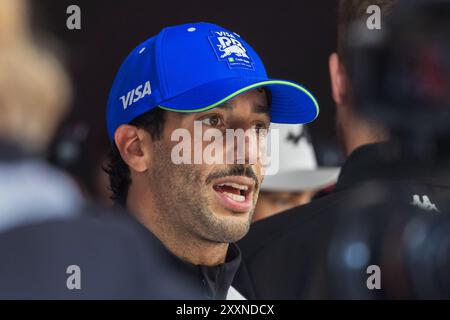 Circuito Zandvoort, Zandvoort, Paesi Bassi. 25.August.2024; Daniel Ricciardo dell'Australia e Visa Cash App RB Formula One Team durante il Gran Premio d'Italia di Formula 1 crediti: Jay Hirano/AFLO/Alamy Live News Foto Stock