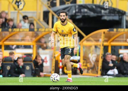 Wolverhampton, Regno Unito. 25 agosto 2024. Rayan At-Nouri dei Wolves durante la partita di Premier League tra Wolverhampton Wanderers e Chelsea crediti: MI News & Sport /Alamy Live News Foto Stock