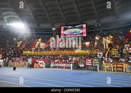 Stadio Olimpico, Roma, Italia. 25 agosto 2024. Calcio di serie A; Roma contro Empoli; crediti tifosi della Roma: Action Plus Sports/Alamy Live News Foto Stock