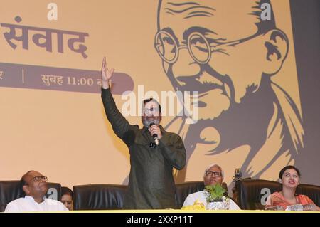 Patna, India. 25 agosto 2024. PATNA, INDIA - AGOSTO 25: Jan Suraj capo Prashant Kishore e altri durante il programma Mahila Samwad a Bapu Sabhagar il 25 agosto 2024 a Patna, India. (Foto di Santosh Kumar/Hindustan Times/Sipa USA ) credito: SIPA USA/Alamy Live News Foto Stock