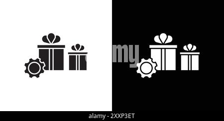 Icona di gestione logistica Black line art Vector in bianco e nero contorno set segno di raccolta Illustrazione Vettoriale