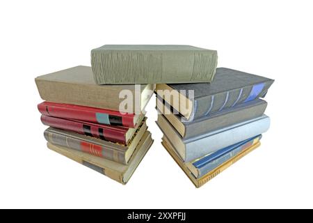 Pile di libri antichi Foto Stock