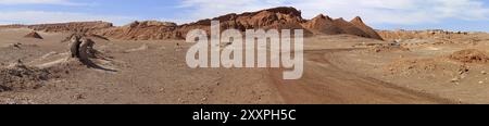 Valle de la Luna nel deserto di Atacama in Cile Foto Stock
