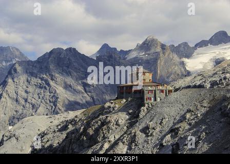 Passo dello Stelvio rifugio Tibet, passo dello Stelvio rifugio Tibet 01 Foto Stock