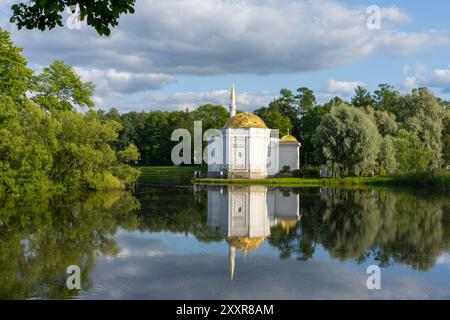 Padiglione del bagno turco a Catherine Park, Carskoe Selo, Pushkin, Russia. Foto Stock