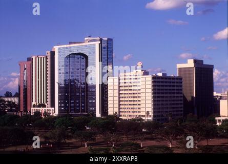 Edifici a Uhuru Highway, Nairobi, Kenya Foto Stock