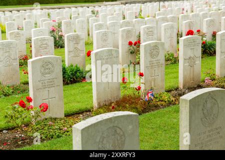 Il Connaught Cemetery è un cimitero situato nella regione francese della somme, che commemora i soldati britannici e del Commonwealth che hanno combattuto nella battaglia di somme Foto Stock