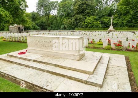 Il Connaught Cemetery è un cimitero situato nella regione francese della somme, che commemora i soldati britannici e del Commonwealth che hanno combattuto nella battaglia di somme Foto Stock