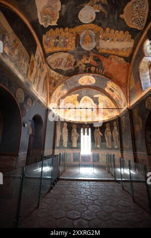 Affreschi nella moschea di Kariye, ex chiesa del monastero bizantino di Chora Foto Stock