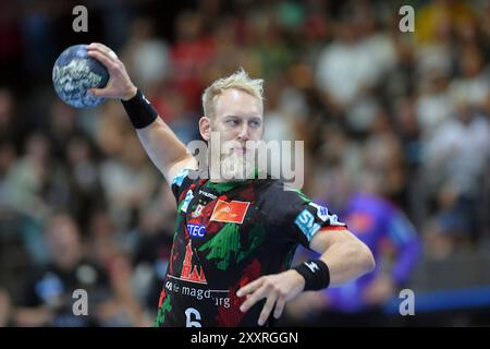 Matthias Musche (SC Magdeburg #6), GER, MT Melsungen - SC Magdeburg, Handball, Testspiel, Probonio Handball Sommermaerchen, 25.08.2024, foto: Eibner-Pressefoto - Roland Sippel Foto Stock