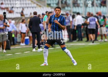 Ben Godfrey dell'Atalanta BC durante la partita di serie A tra Torino FC e Atalanta BC il 25 agosto 2024 allo Stadio Olimpico grande Torino di Torino, IT Foto Stock