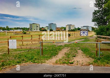 Outlook su Hollviken, Scania, Svezia Foto Stock