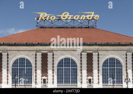 La vecchia stazione ferroviaria di Rio grande a Salt Lake City Foto Stock