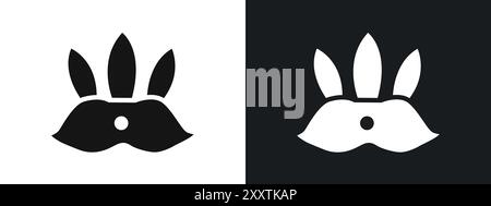 Icona Headdress Brasile segno grafico vettoriale lineare o set di simboli per l'interfaccia utente dell'app Web Illustrazione Vettoriale