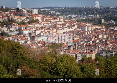 Lione (Francia centro-orientale): Il colle Croix--Rousse Foto Stock