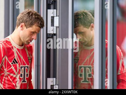 Monaco, Germania. 20 agosto 2024. Thomas MUELLER, Mueller, FCB 25 all'amichevole FC BAYERN Muenchen - GRASHOPPERS Zuerich 4-0 il 20 agosto 2024 a Monaco, Germania stagione 2024/2025, FCB, fotografo: ddp Images/STAR-Images Credit: ddp media GmbH/Alamy Live News Foto Stock