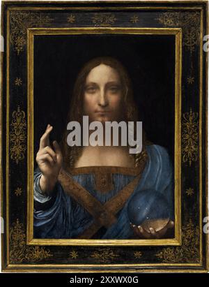 Salvator Mundi. Leonardo da Vinci. c.1500. Foto Stock