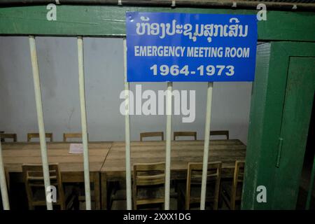 Interno delle grotte di Viengxay (Vieng Xai ), Viengxay, Houaphanh, Laos Foto Stock