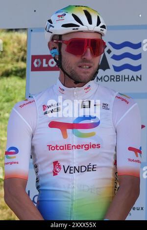 DUJARDIN Sandy di TotalEnergies durante la Bretagne Classic Ouest-France 2024, il Grand prix de Plouay, la gara ciclistica UCI World Tour il 25 agosto 2024 a Plouay, Francia - foto Laurent Lairys / DPPI Foto Stock