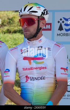 DUJARDIN Sandy di TotalEnergies durante la Bretagne Classic Ouest-France 2024, il Grand prix de Plouay, la gara ciclistica UCI World Tour il 25 agosto 2024 a Plouay, Francia - foto Laurent Lairys / DPPI Foto Stock