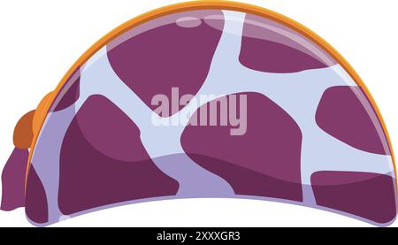 Piccola borsa cosmetica con zip e stampa animale, perfetta per il trasporto di trucco o altri piccoli oggetti Illustrazione Vettoriale