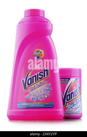 Vanish è un marchio di prodotti per la rimozione delle macchie di proprietà di Reckitt Benckiser, venduti in Australia, India, S. Africa e in gran parte d'Europa (negli Stati Uniti come Reso Foto Stock