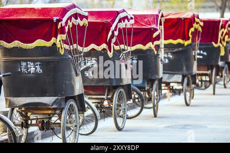 In rickshaw a Beijing in Cina il 28 marzo 2017 Foto Stock