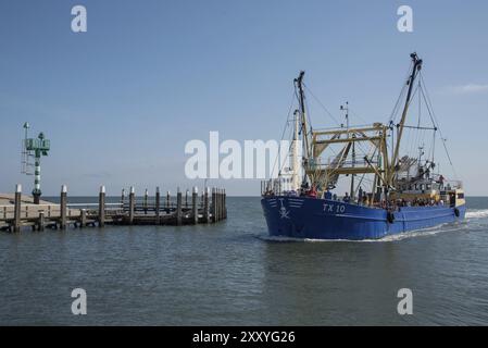 Oudeschild, Texel, Paesi Bassi. 13 agosto 2021. Il porto di Oudeschild sull'isola di Texel. Foto Stock