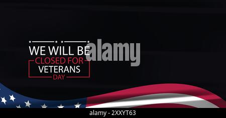 Onorando i veterani della nostra chiusura il giorno del Veterans Day Illustrazione Vettoriale