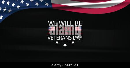 Onorando i veterani della nostra chiusura il giorno del Veterans Day Illustrazione Vettoriale
