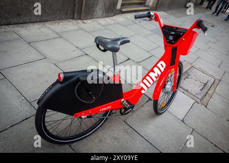 Jump Electric bike-Share bike Scheme e-bike, Londra, Regno Unito Foto Stock