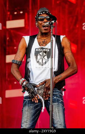 Ungheria 9 agosto 2024 Yves Tumor live allo Sziget Festival di Budapest © Andrea Ripamonti / Alamy Foto Stock