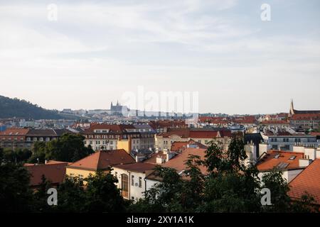 Praga, repubblica Ceca - 12 settembre 2023: Tetti Vysehrad Foto Stock