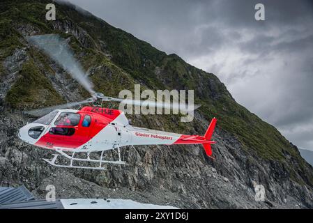 Glacier elicotteri azienda - Fox Glacier - Nuova Zelanda Foto Stock