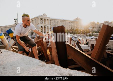 Giorno dell'indipendenza, Kiev 2024 Foto Stock