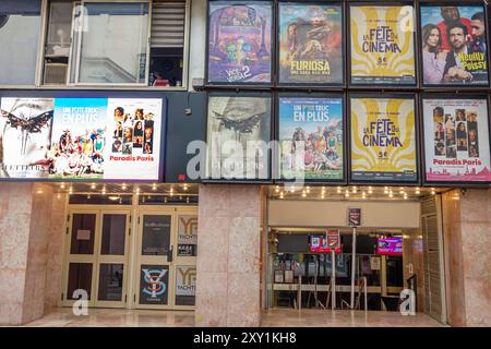 Cannes, Francia, Centro Croisette, quartiere commerciale dello shopping, Les Arcades Cannes, cinema, cinema, cinema, ingresso esterno, Europa francese Foto Stock
