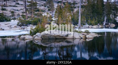 Twin Lakes a Desolation Wilderness in California. Foto Stock