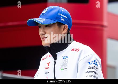 Zandvoort, Paesi Bassi. 22-25 agosto 2024. Formula 1: Heineken, Gran Premio d'Olanda. Giovedì, arrivo degli autisti. Yuki TSUNODA, JAP, Visa Cash App RB Formula Foto Stock