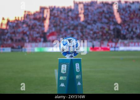 Pallone ufficiale del Campionato Italiano di calcio serie BKT 2024/2025 durante la partita di calcio di serie B tra Mantova 1911 AN Foto Stock