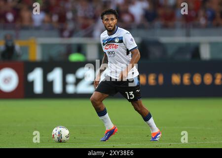 Torino, Italia. 25 agosto 2024. Ederson dell'Atalanta durante la partita di serie A allo Stadio grande Torino. Il credito per immagini dovrebbe essere: Jonathan Moscrop/Sportimage Credit: Sportimage Ltd/Alamy Live News Foto Stock