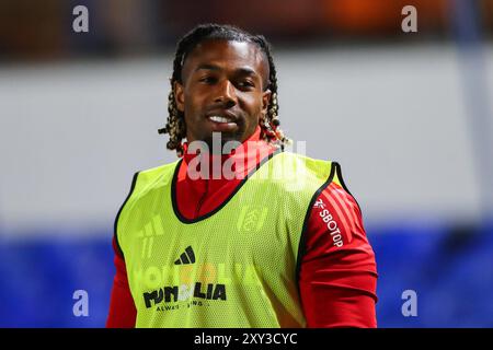 Adama Traoré del Fulham durante la partita della Carabao Cup Birmingham City vs Fulham a St Andrews, Birmingham, Regno Unito. 27 agosto 2024. (Foto di Gareth Evans/News Images) a Birmingham, Regno Unito il 8/27/2024. (Foto di Gareth Evans/News Images/Sipa USA) credito: SIPA USA/Alamy Live News Foto Stock