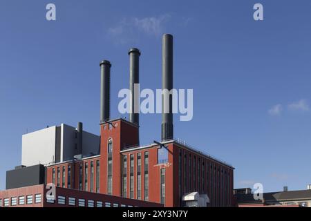 Copenaghen, Danimarca, 17 marzo 2016: Fotografia della centrale elettrica H. C. Oersted, il cui compito principale è fornire calore distrettuale alla grande Copenaghen, EUR Foto Stock