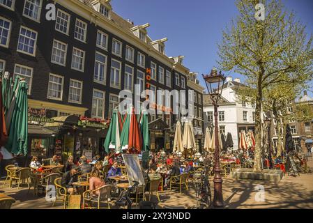 Amsterdam, Paesi Bassi, maggio 2022. Piazza Rembrandt nel centro di Amsterdam Foto Stock