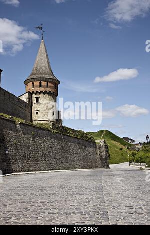 Vecchio castello di Kamenets-Podolsky, Ucraina, Europa Foto Stock