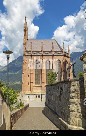 Mausoleo di Arciduca Giovanni d'Austria in scena nei pressi di Merano, Alto Adige Foto Stock